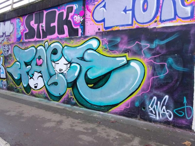 Face 1st, M32 roundabout, Bristol, December 2019