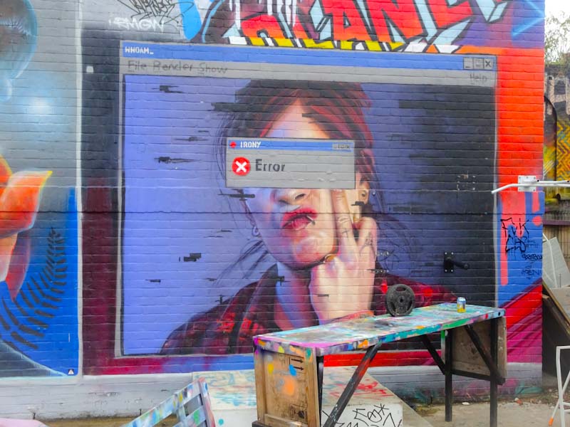 Irony, Nomadic Community Garden, London, November 2018