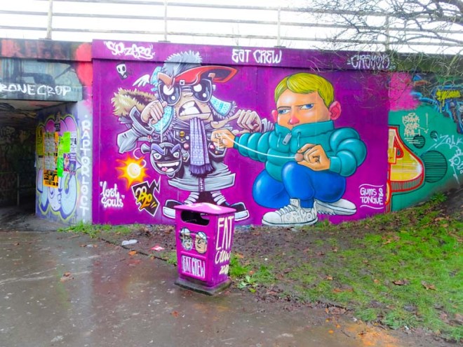 SPZero76 and Kid Crayon, M32 roundabout, Bristol, January 2020