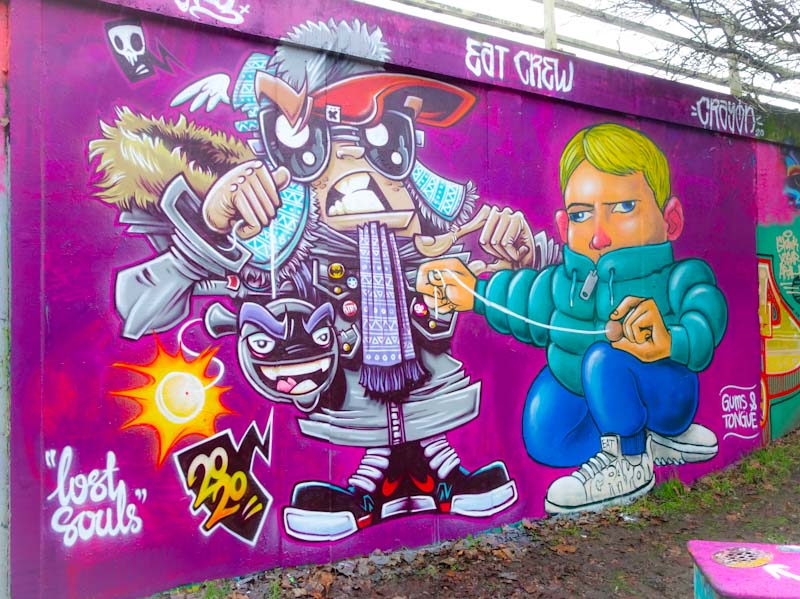 SPZero76 and Kid Crayon, M32 roundabout, Bristol, January 2020