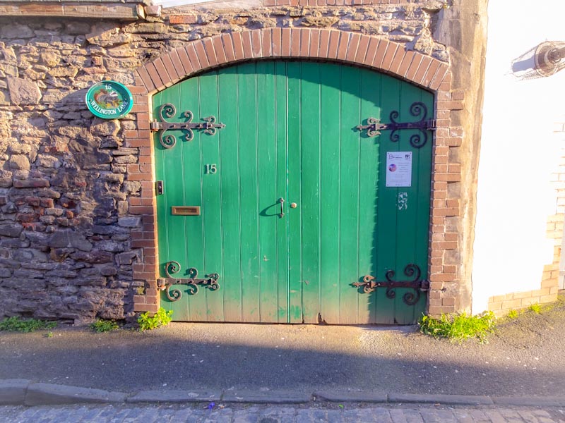 Green gates, Montpelier, Bristol, March 2020