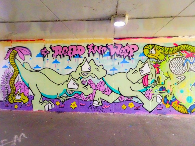 T-Rex, Paint Festival 2019, Cheltenham, September 2019