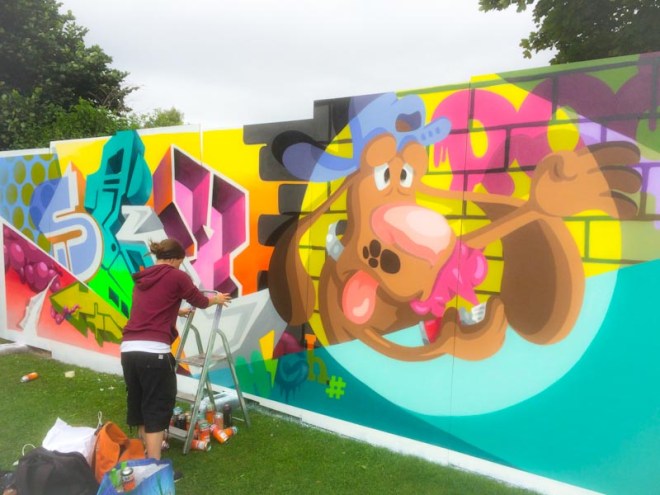 SkyHigh and Roo, Upfest 2016, Bristol, July 2016