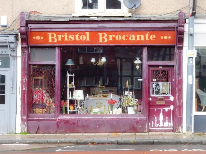 Shop door, Anchor Road, Bristol, November 2019