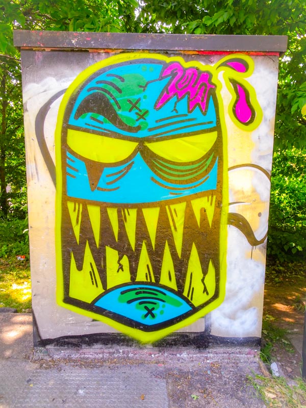 Angry Face, M32 roundabout, Bristol, May 2020