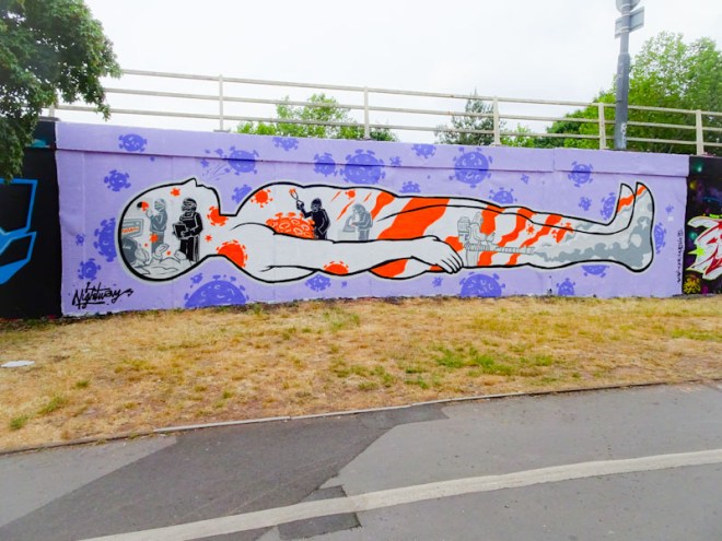 Nightwayss, M32 roundabout, Bristol, June 2020