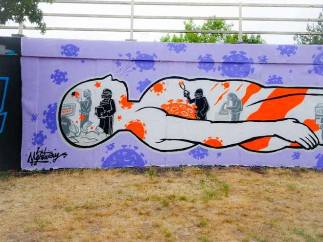 Nightwayss, M32 roundabout, Bristol, June 2020