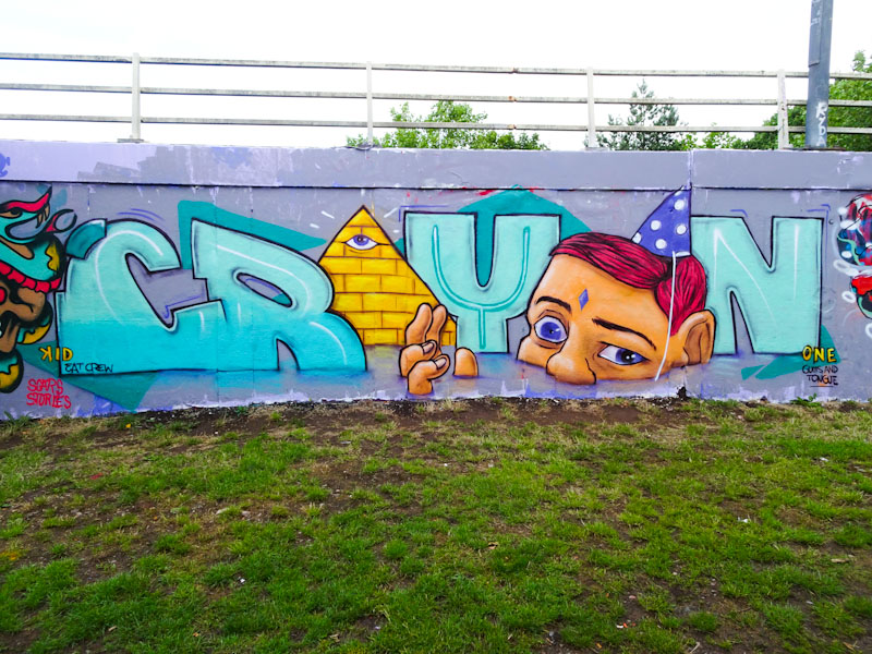 Kid Crayon, M32 roundabout, Bristol, June 2020
