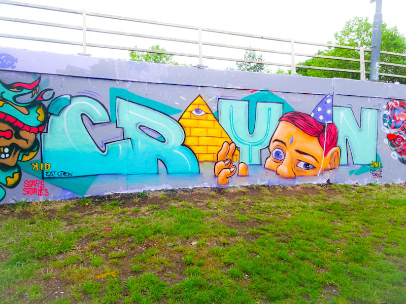 Kid Crayon, M32 roundabout, Bristol, June 2020