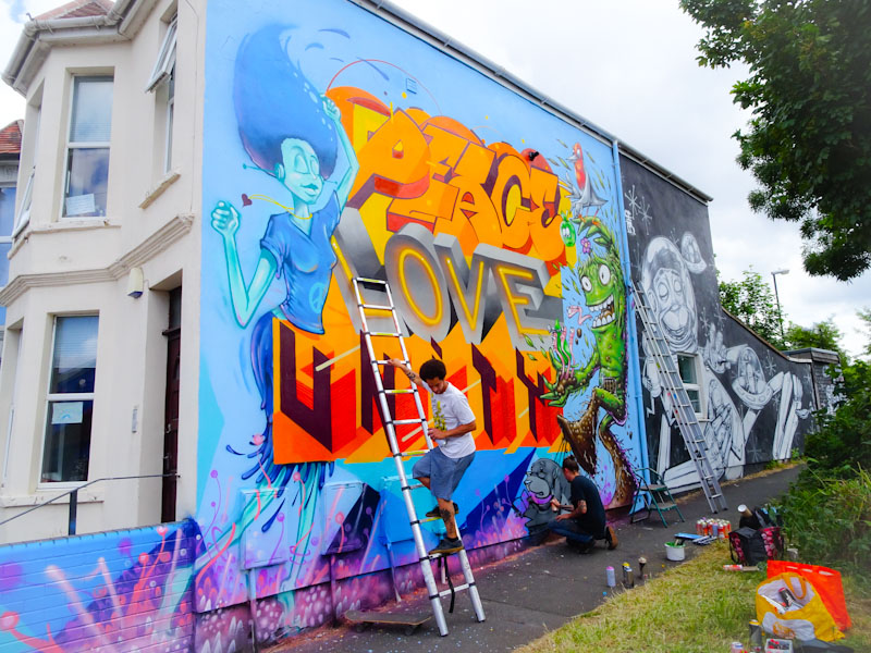 3Dom, Piro, Epok, Sepr and Feek, New Gatton Street, Bristol, June 2020