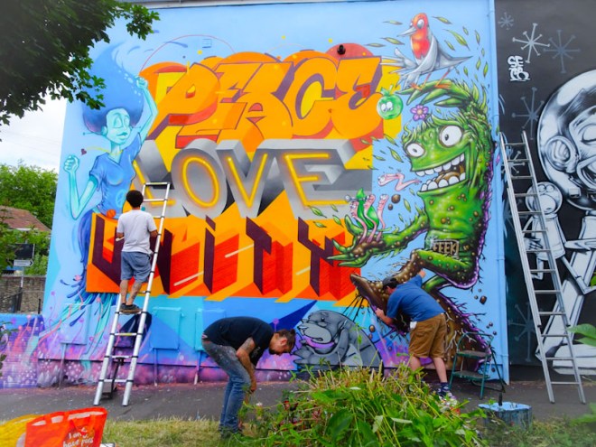 3Dom, Piro, Epok, Sepr and Feek, New Gatton Street, Bristol, June 2020