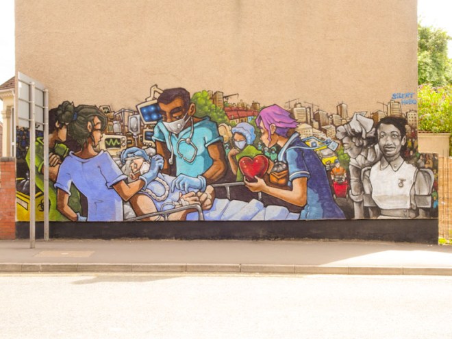 Silent Hobo, James Street, Bristol, July 2020