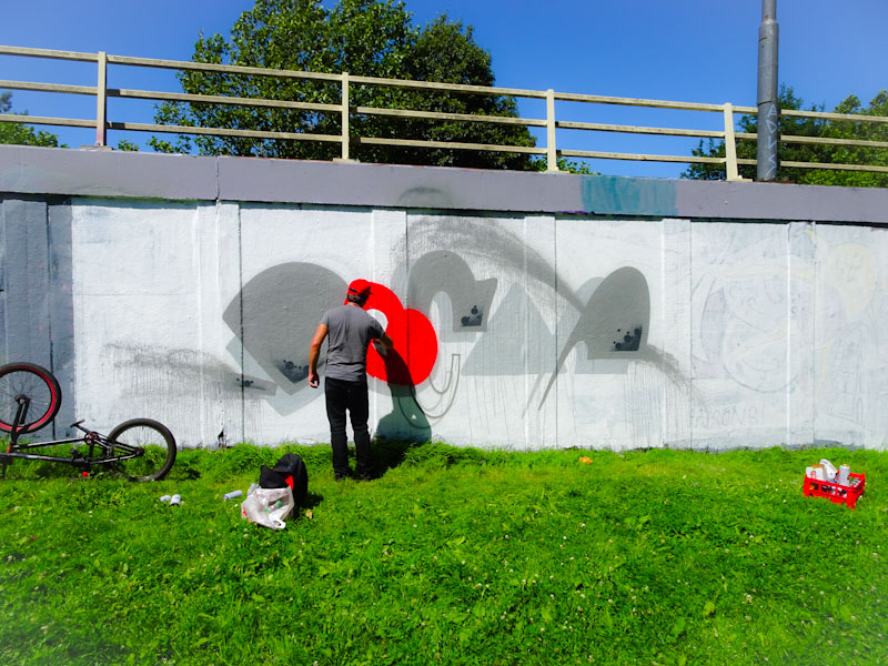 Decay, M32 roundabout, Bristol, July 2020