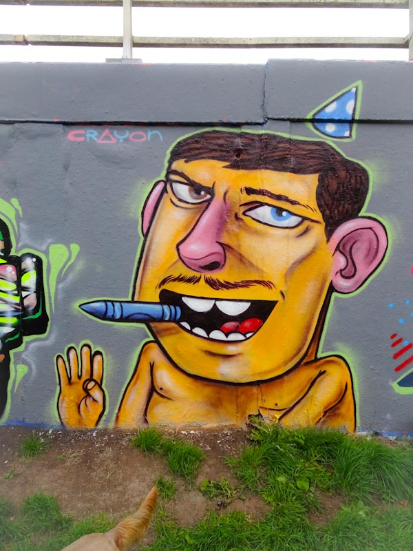 Kid Crayon, M32 roundabout, Bristol, July 2020