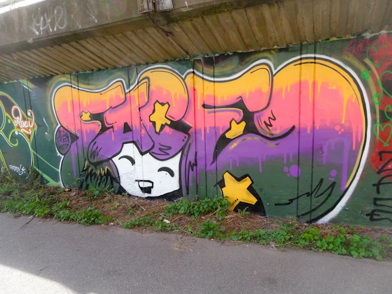 Face 1st, M32 Cycle path, Bristol, August 2020