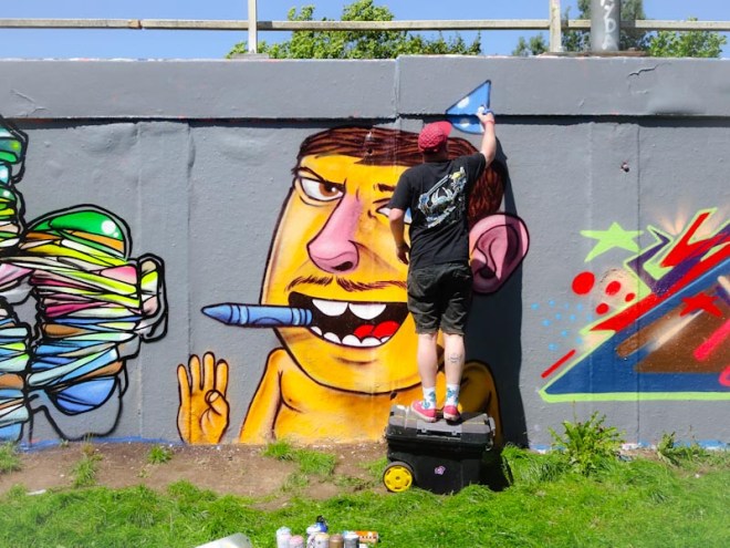 Kid Crayon, M32 roundabout, Bristol, July 2020