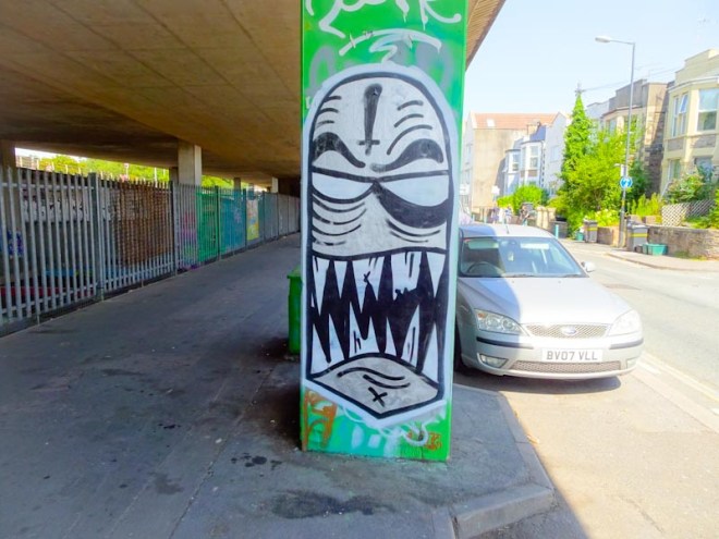 Angry Face, M32 Spot, Bristol, August 2020