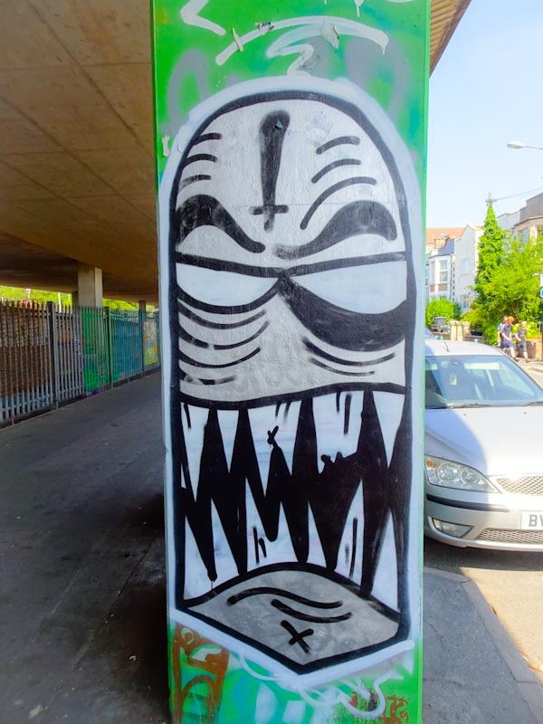 Angry Face, M32 Spot, Bristol, August 2020
