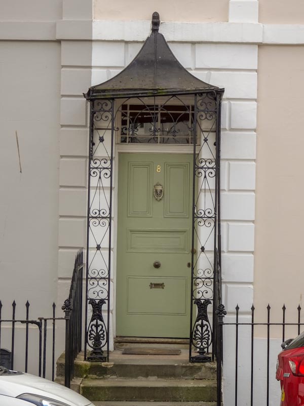 Awning in need of a minor repair, Cheltenham, September 2020