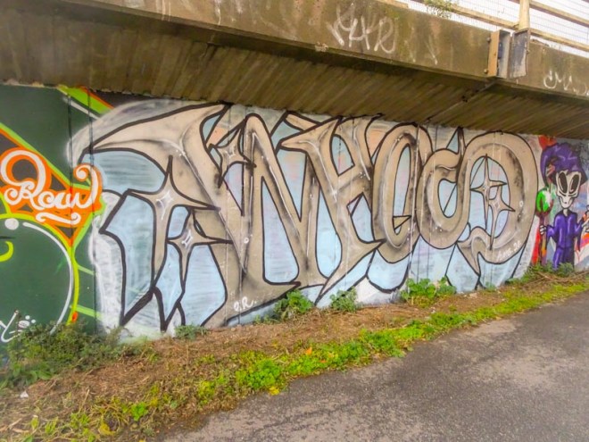 Whos, M32 cycle path, Bristol, October 2020