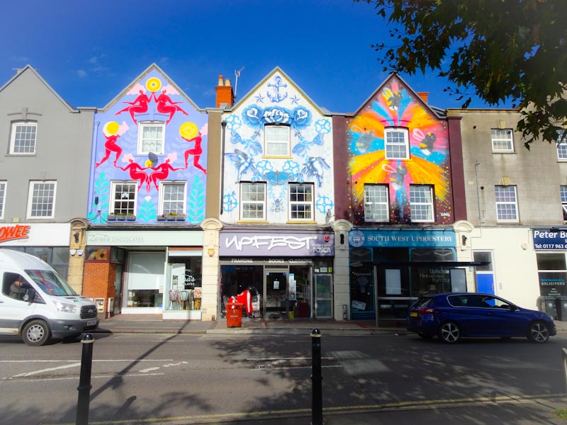 Zoe Power, Gemma Compton and Sophie Long, North Street, Bristol, October 2020