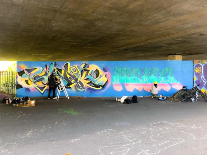 Smak and Mena, M32 Spot, Bristol, October 2020