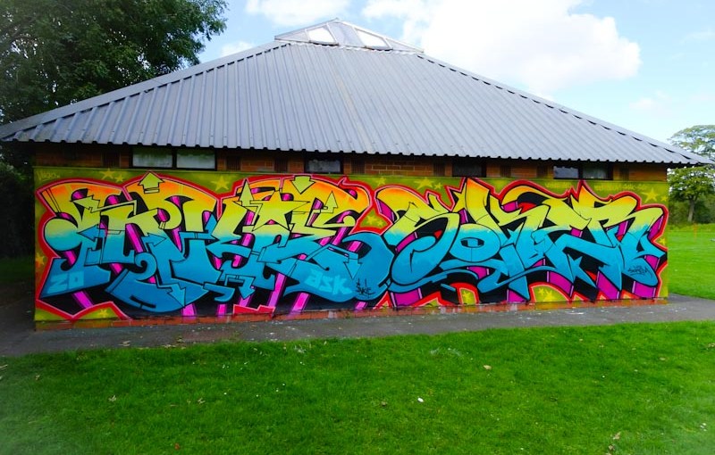 Inkie and Soker, Paint festival, Cheltenham, September 2020