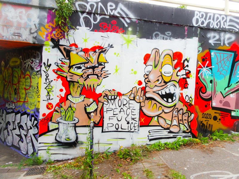 Daz Cat and CD.TC, M32 roundabout, Bristol, July 2020