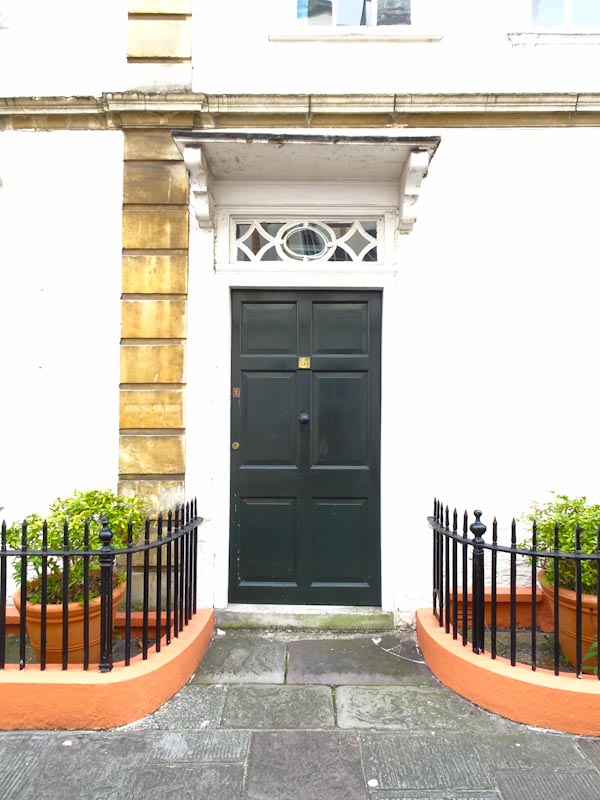 Door and doorway, Orchard Street, Bristol, September 2020