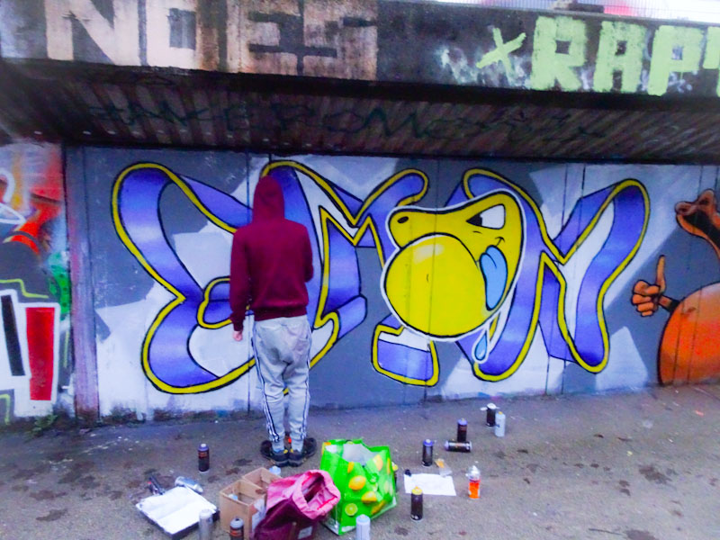 Eman, M32 cycle path, Bristol, November 2020