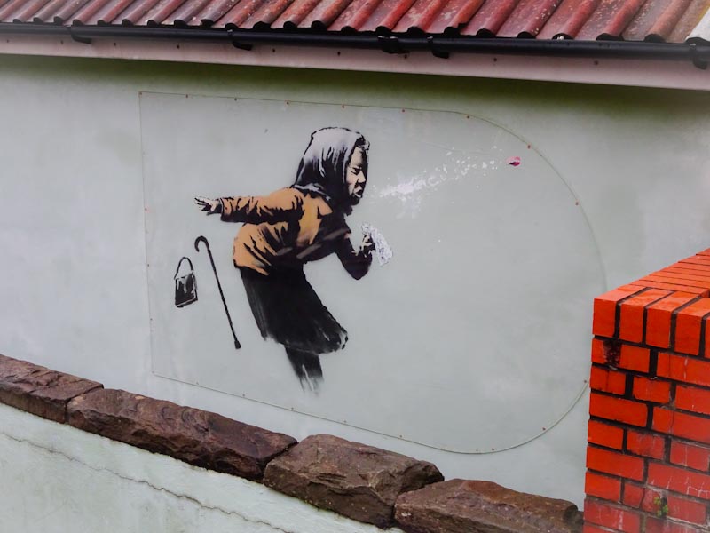 Banksy, Vale Street, Bristol December 2020