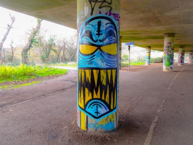 Angry Face, Brunel Way, Bristol, December 2020