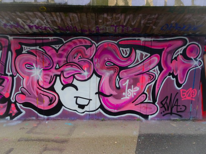 Face 1st, M32 Cycle path, Bristol, January 2021