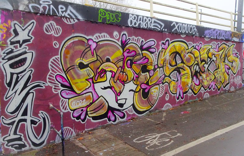 Face 1st and Soap, M32 roundabout, Bristol, January 2021