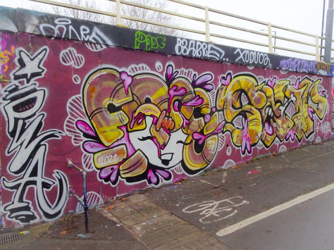 Face 1st and Soap, M32 roundabout, Bristol, January 2021