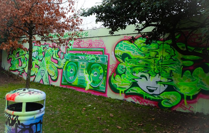 Soap, Nightwayss and Face 1st, M32 roundabout, Bristol, February 2021