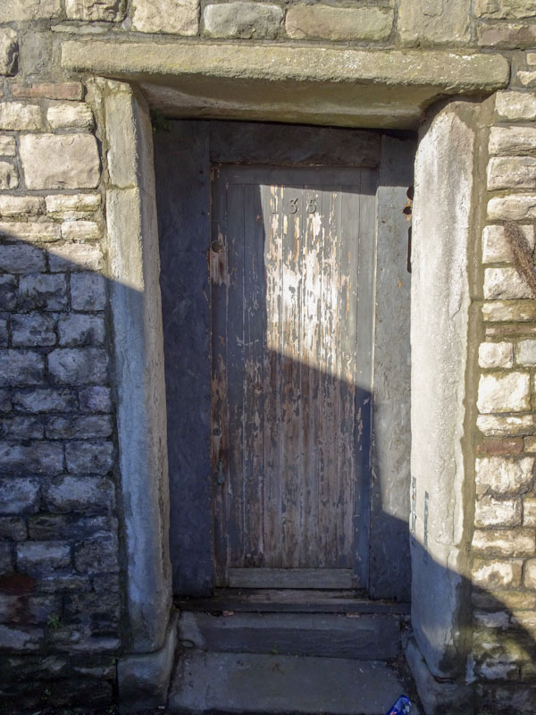 Tatty door, nice frame, Montpelier, Bristol, January 2021