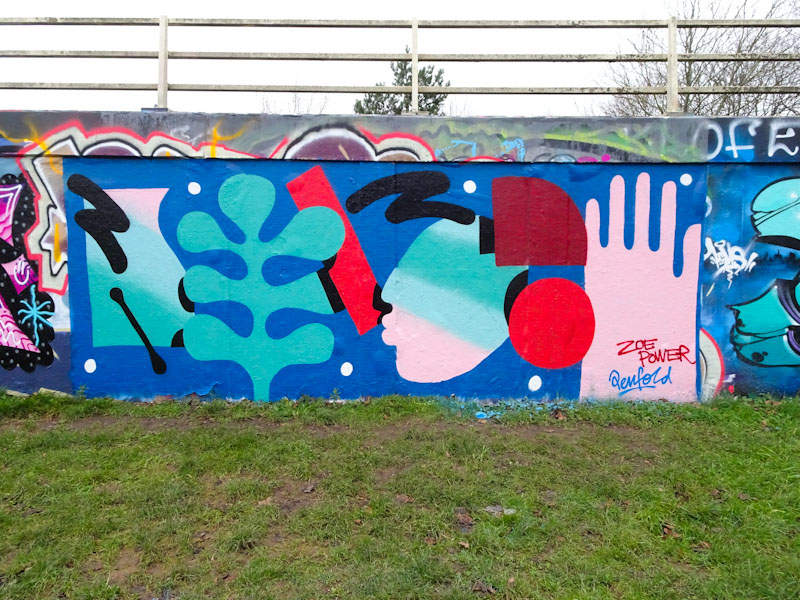 Mr Penfold and Zoe Power, M32 roundabout, Bristol, February 2021