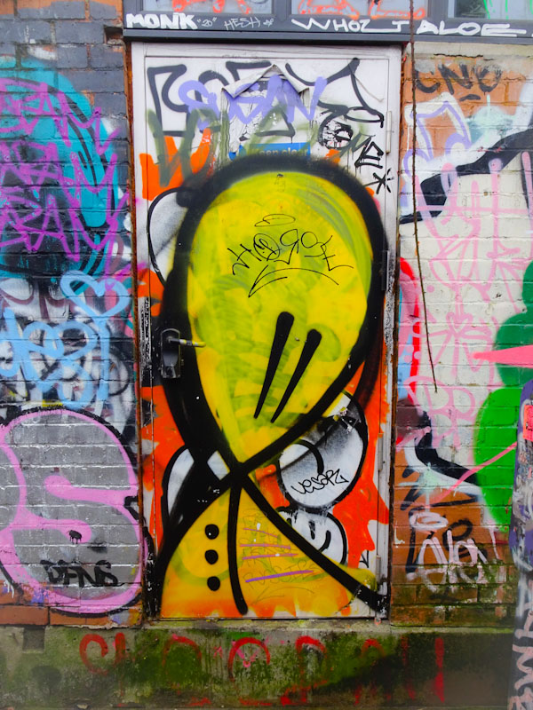 Mr Bloopy door, Bristol, March 2021