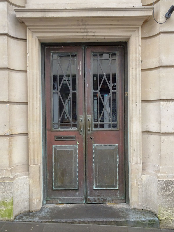 Metal and leaded window door, Bristol, March 2021