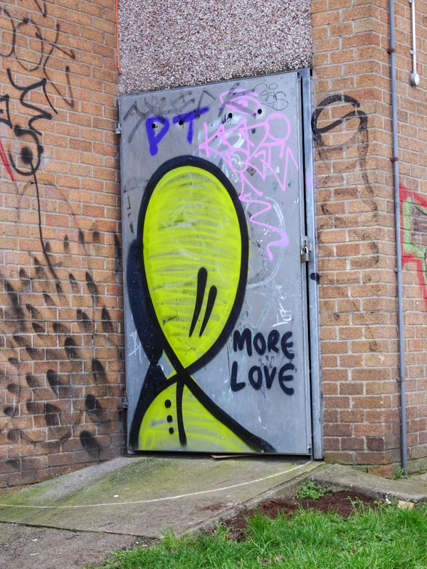 Mr Bloopy door, Bristol, March 2021