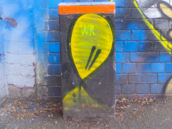 Mr Bloopy door, Bristol, February 2017