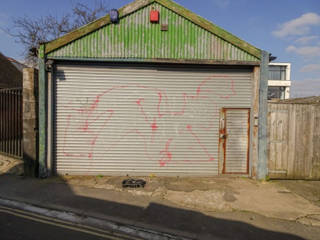 Door within a door, Bristol, April 2021