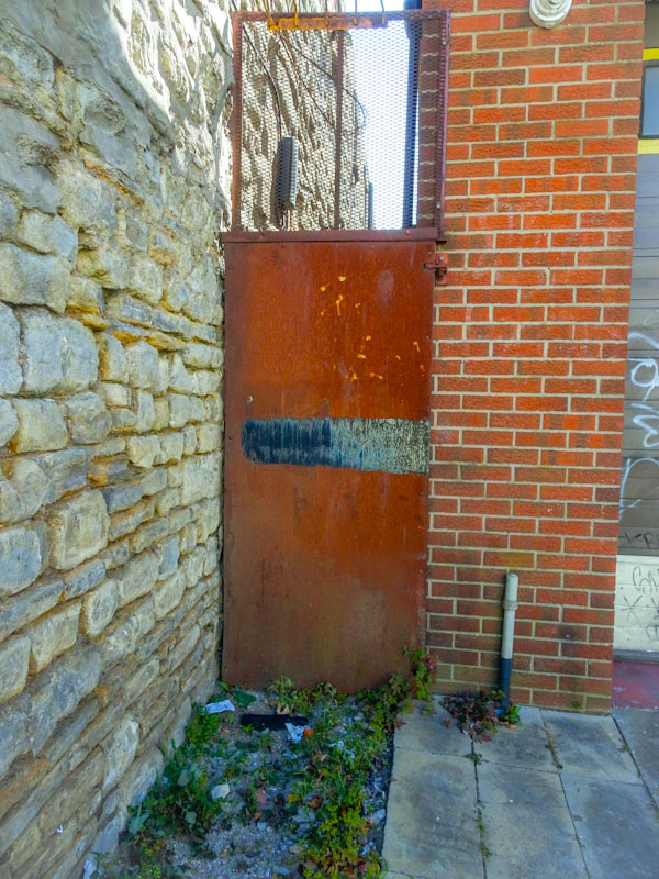 Old iron door, Bedminster, Bristol, April 2021