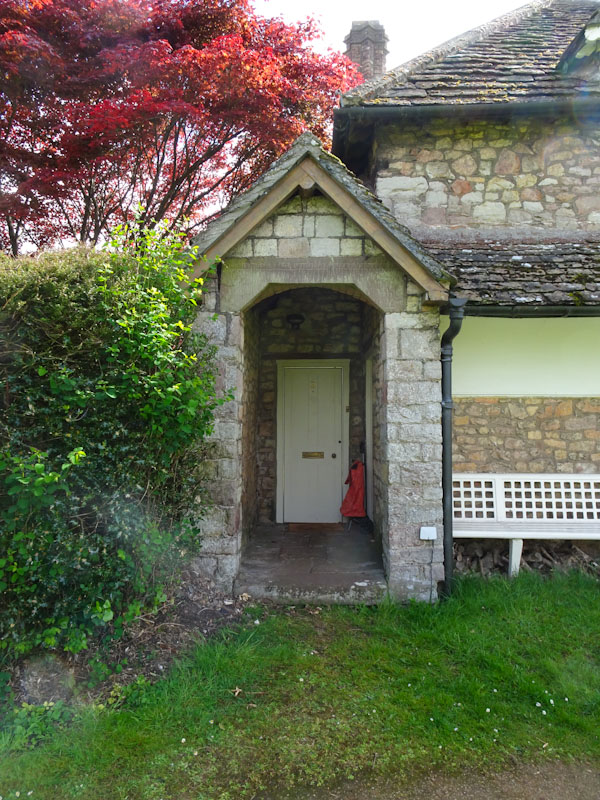 Door at number 2, Blaise Hamlet, Bristol, May 2021
