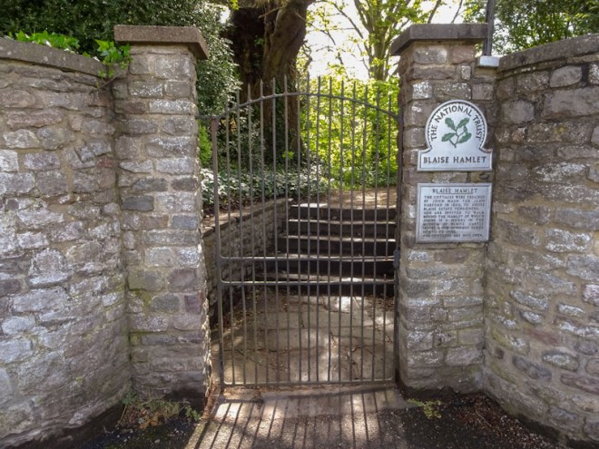 Front gate, Blaise Hamlet, Bristol, May 2021