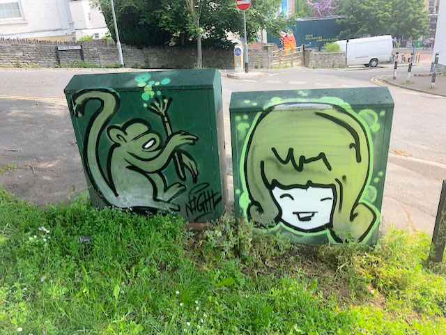 Nightwayss and Face 1st, Nine Trees Hill, Bristol, May 2021