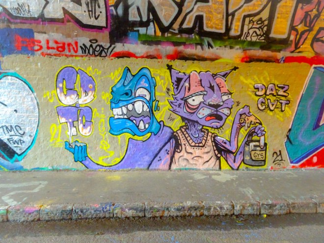 CD.TC and Daz Cat, St Werburghs tunnel, Bristol, May 2021
