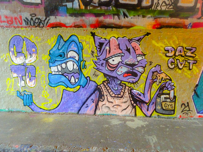CD.TC and Daz Cat, St Werburghs tunnel, Bristol, May 2021
