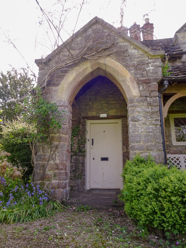 Door at No 4 Blaise Hamlet, Bristol, May 2021